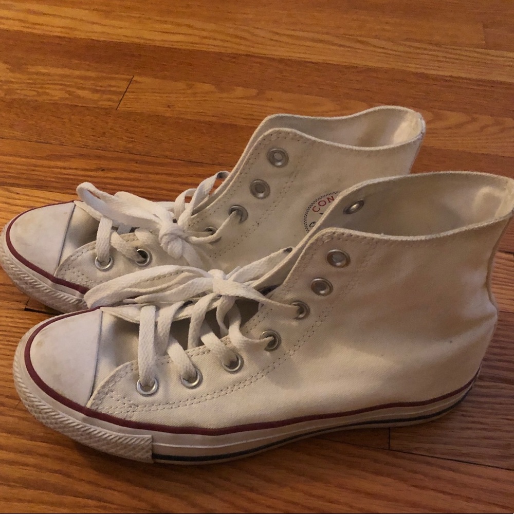 White High Top Converse Shoes